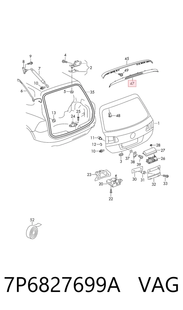  7P6827699A VAG