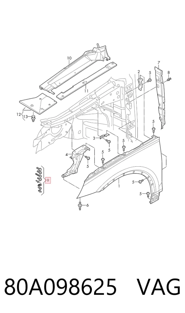  80A098625 VAG