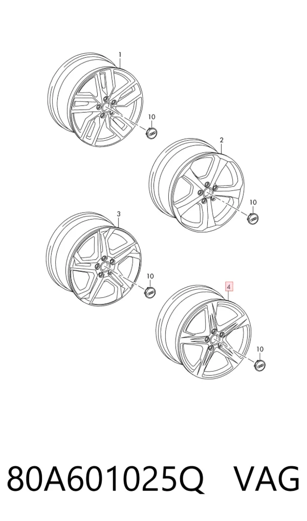 Llantas 80A601025Q VAG