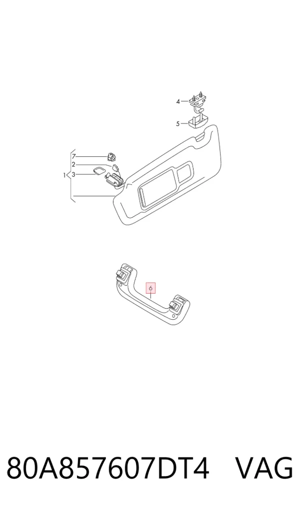  80A857607DT4 VAG