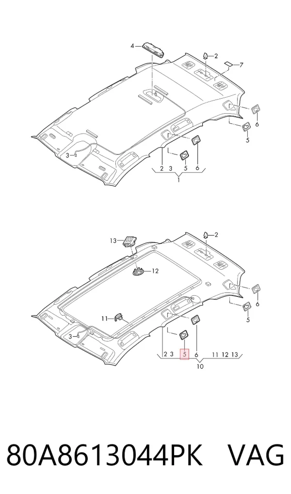  80A8613044PK VAG