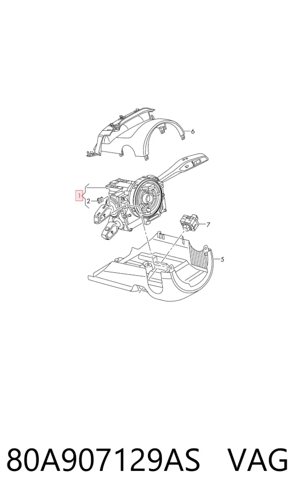  80A907129AS VAG