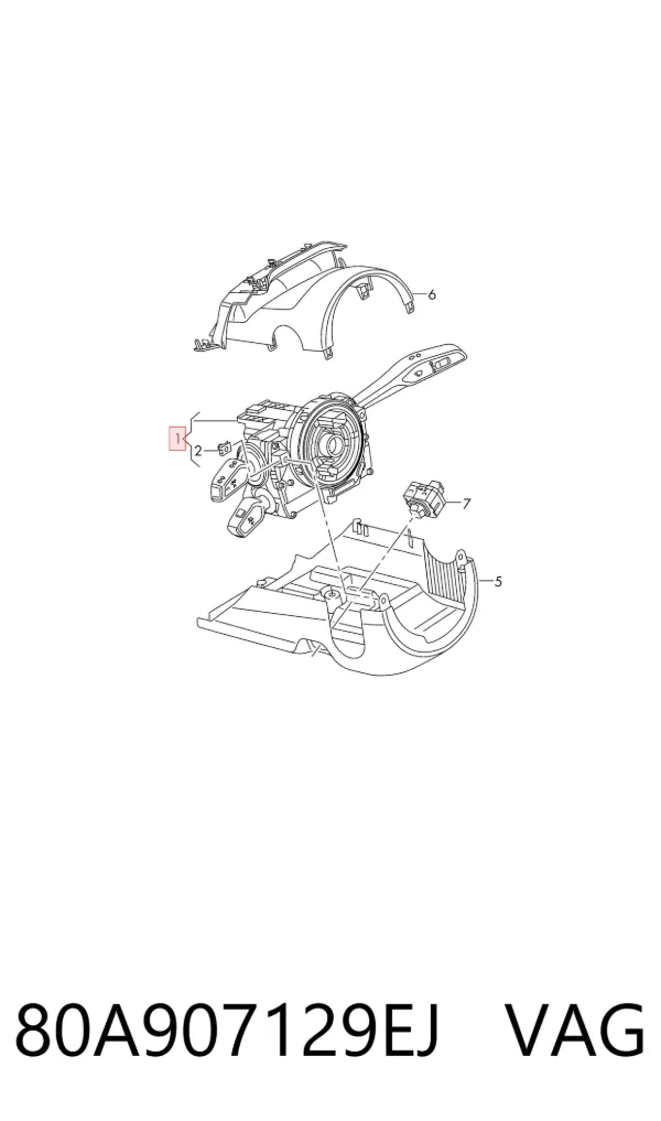  80A907129EJ VAG