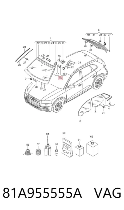 Sensor de lluvia VAG 81A955555A