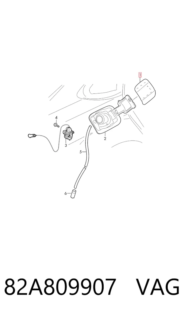 Tapa de la gasolina Audi A1 Sportback