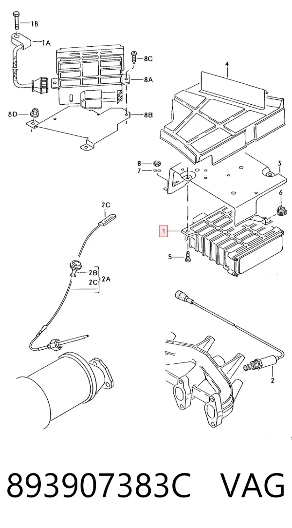 ECU 893907383C VAG