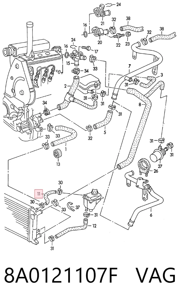  8A0121107F VAG