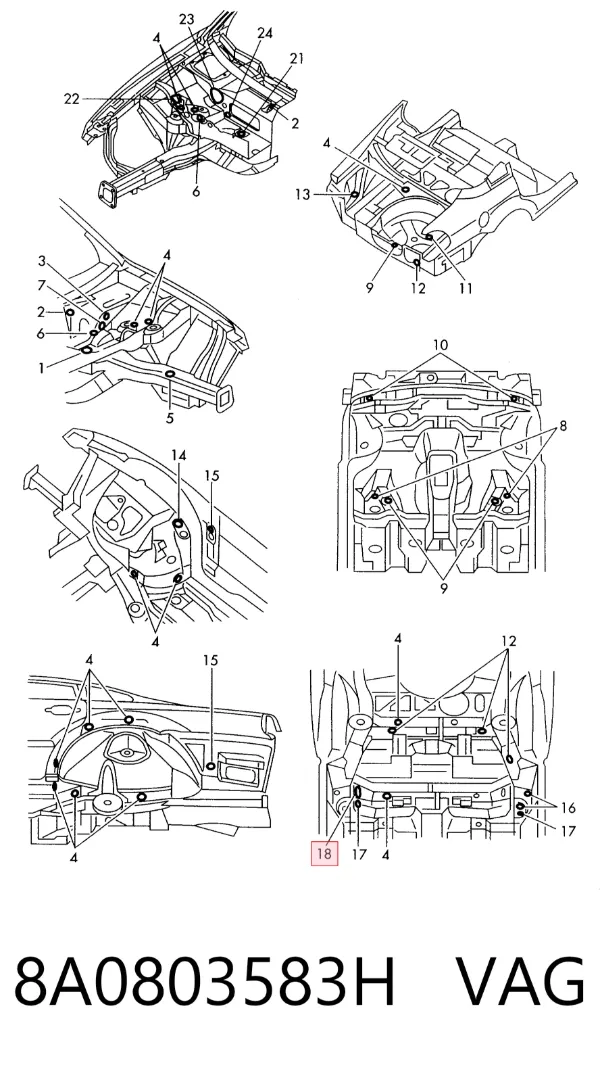 8A0803583H VAG