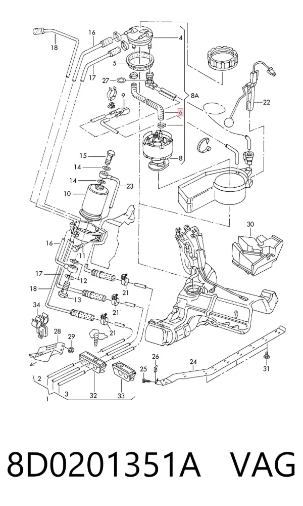  8D0201351A VAG