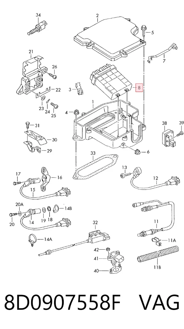 ECU 8D0907558F VAG