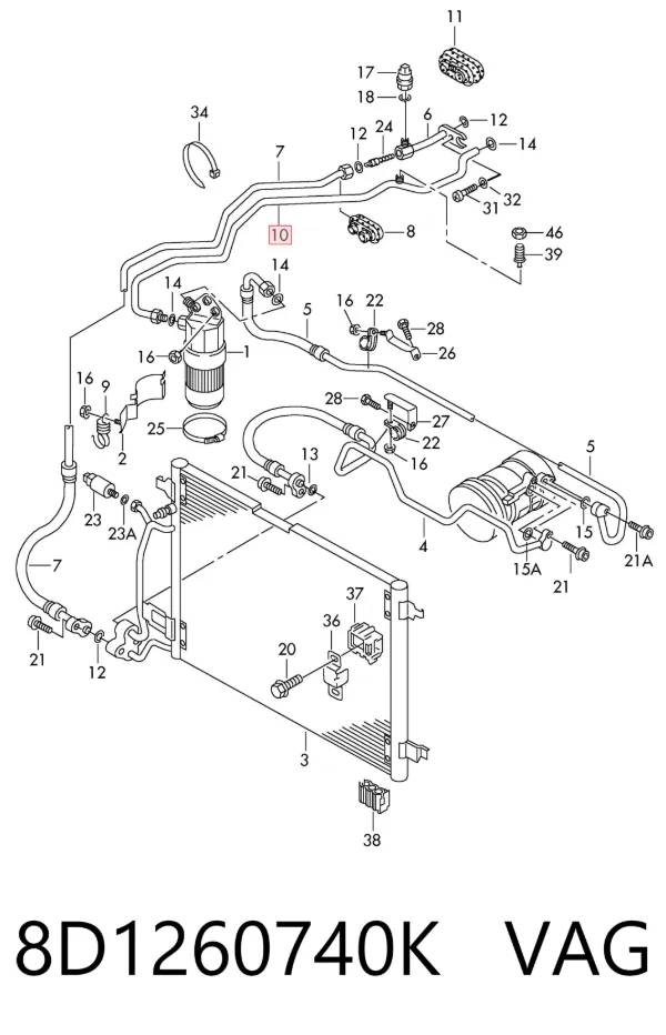  8D1260740K VAG