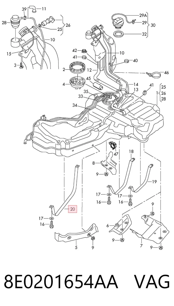  8E0201654AA VAG