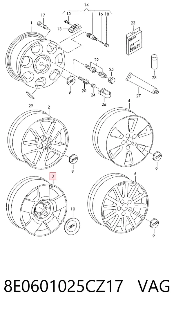 Llantas Audi A4 B6