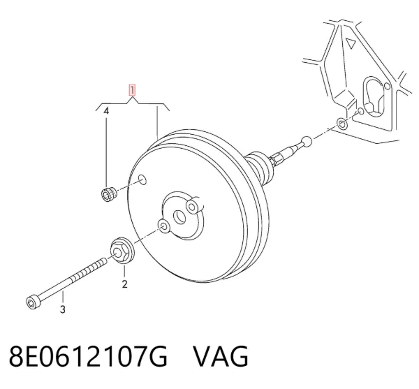 Servofreno 8E0612107G VAG