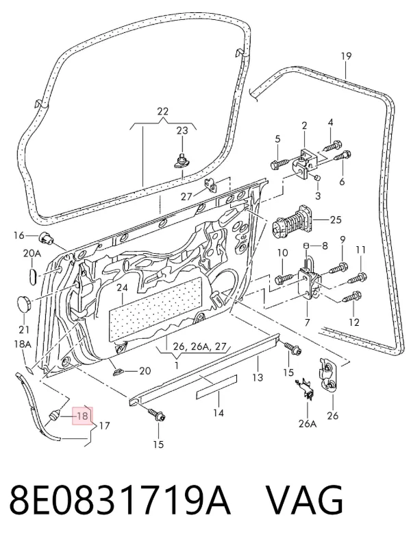  8E0831719A VAG
