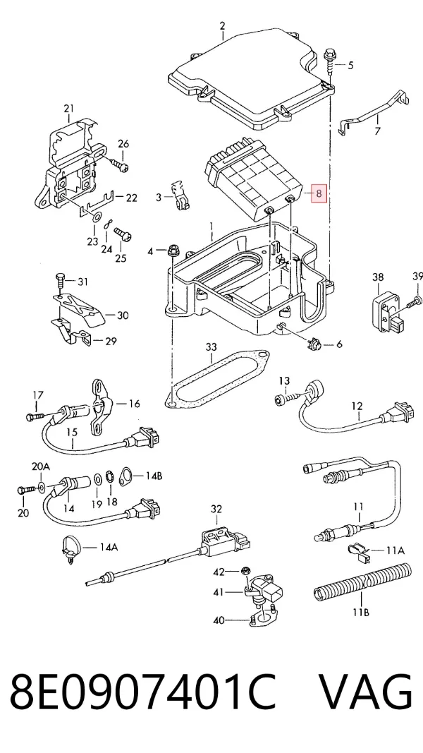 ECU 8E0907401C VAG