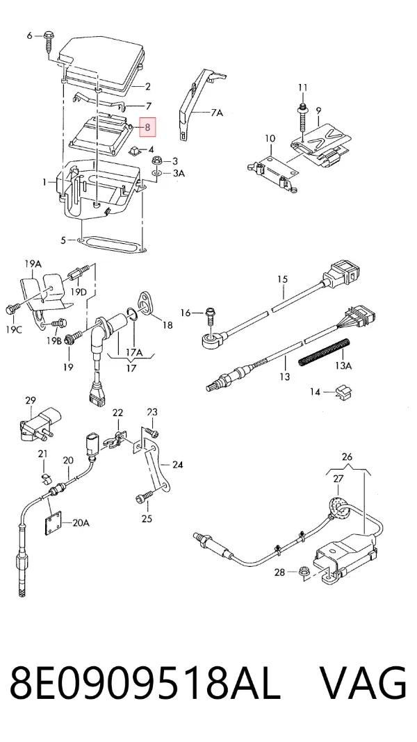 ECU 8E0909518AL VAG