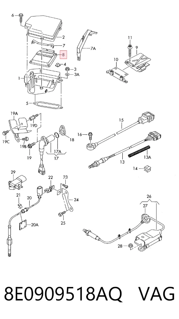 ECU 8E0909518AQ VAG