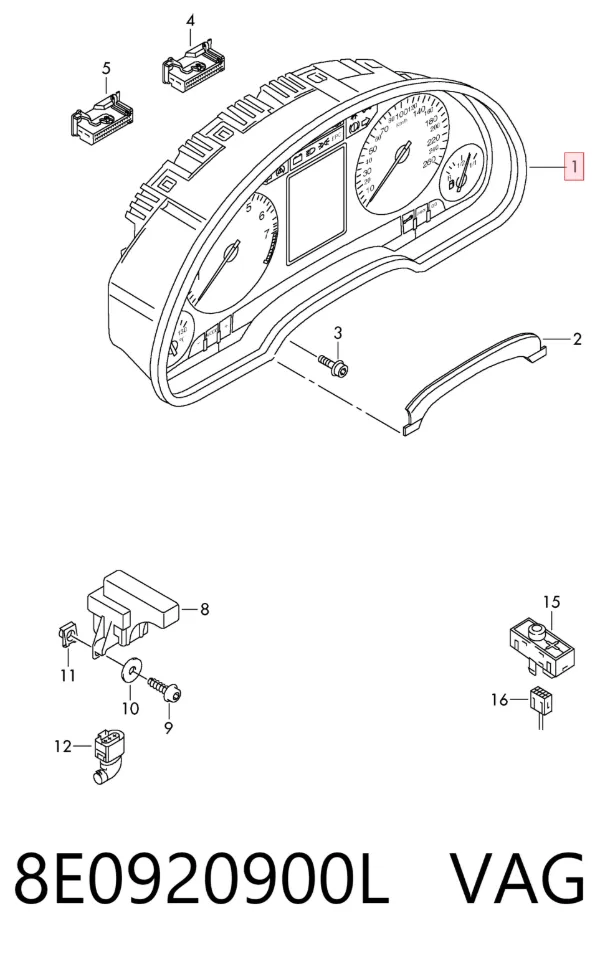 Cuadro instrumentos 8E0920900L VAG