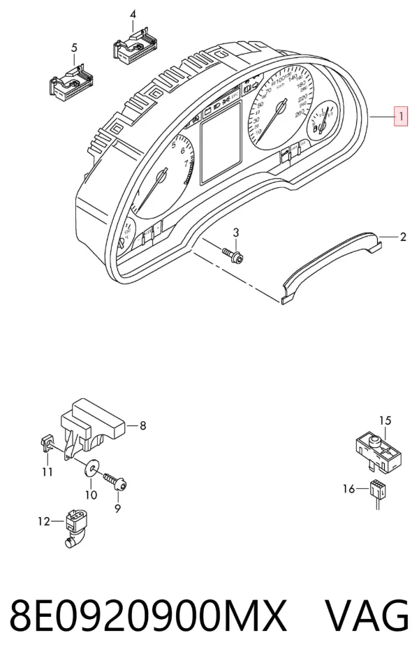 Cuadro instrumentos 8E0920900MX VAG