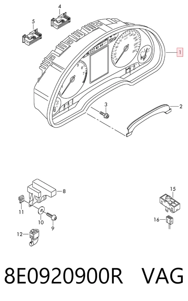 Cuadro instrumentos 8E0920900R VAG