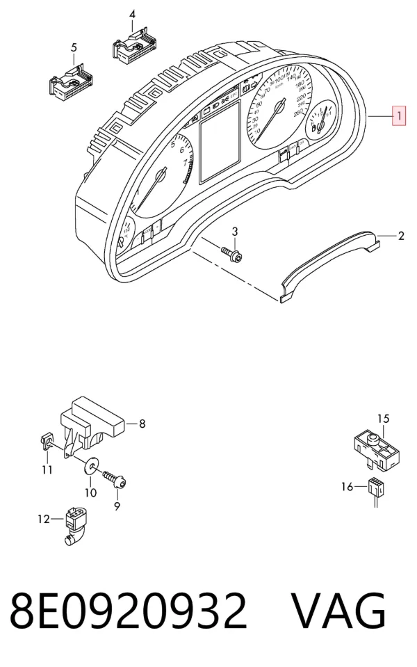 Cuadro instrumentos 8E0920932 VAG