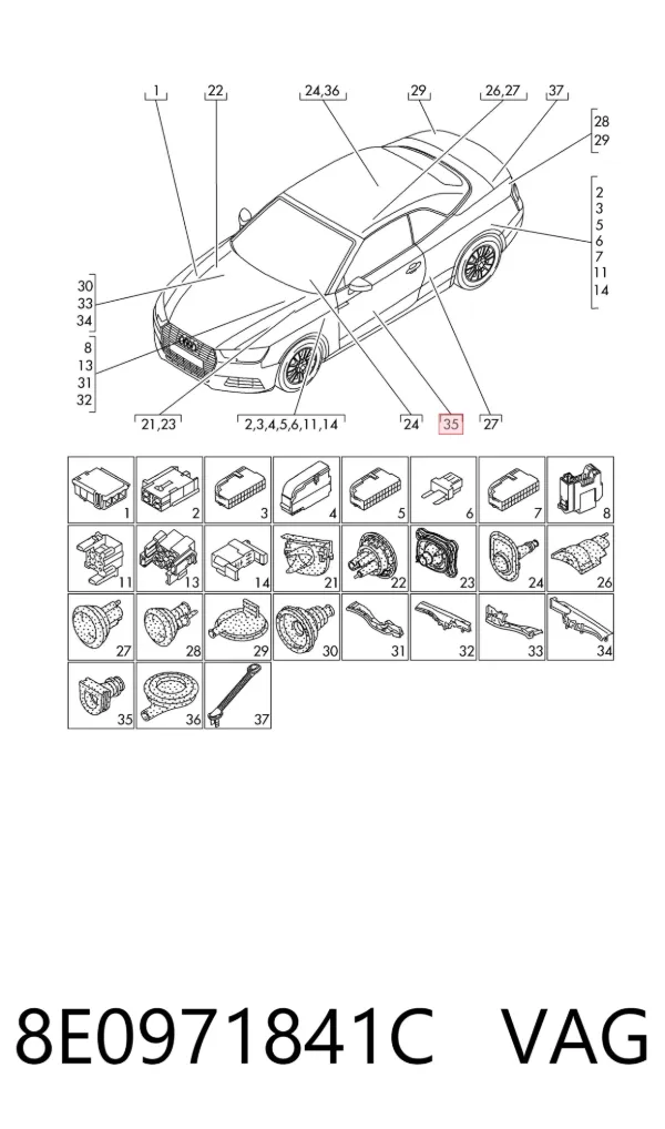  8E0971841C VAG