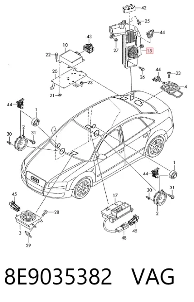Subwoofer VAG 8E9035382