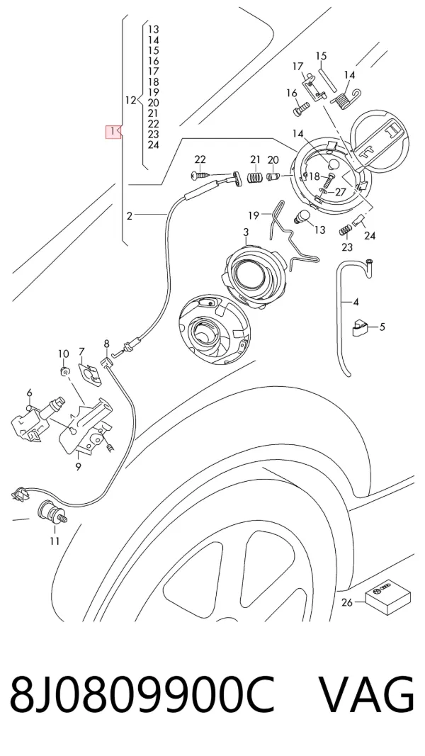  8J0809900C VAG