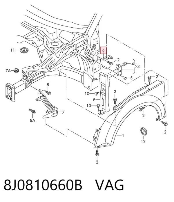  8J0810660B VAG