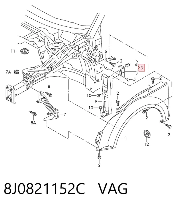  8J0821152C VAG