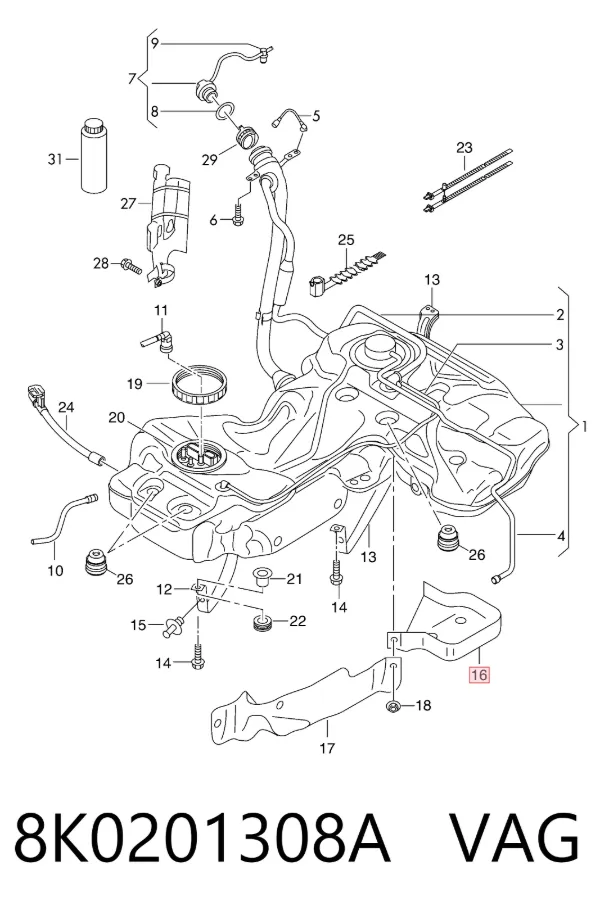  8K0201308A VAG