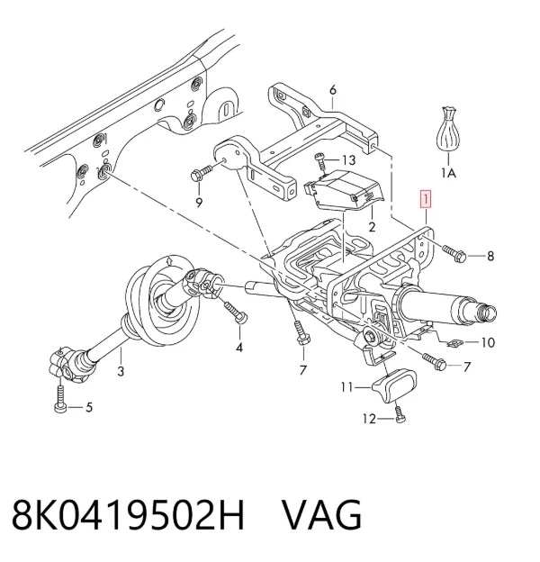 Columna dirección Audi A4 Avant B8