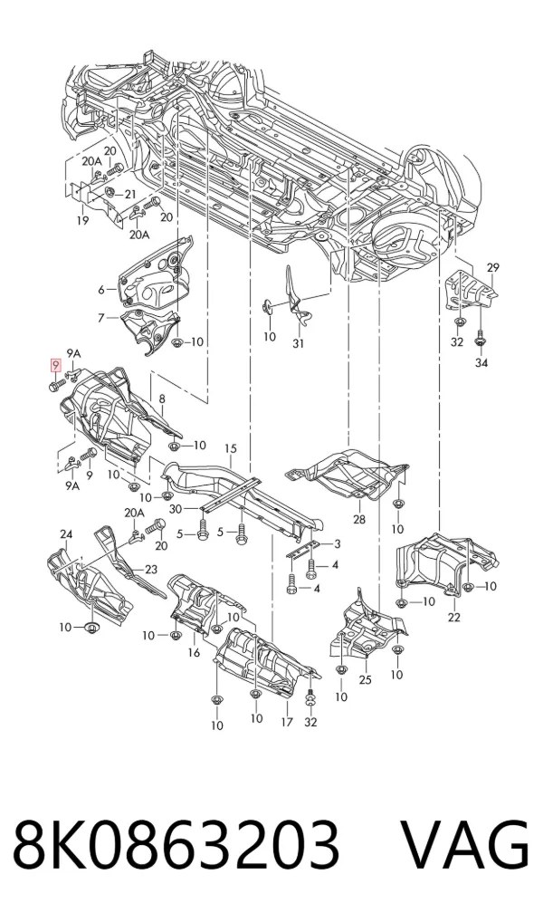  8K0863203 VAG