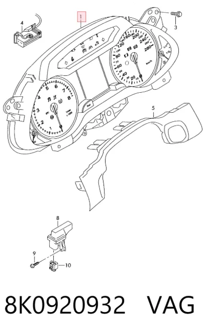 Tablero de instrumentos VAG 8K0920932