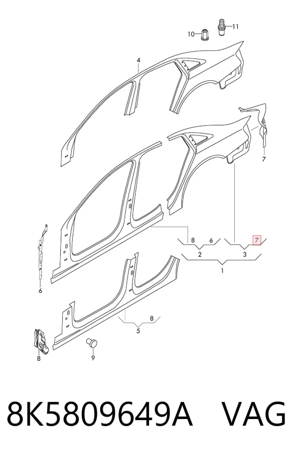  8K5809649A VAG