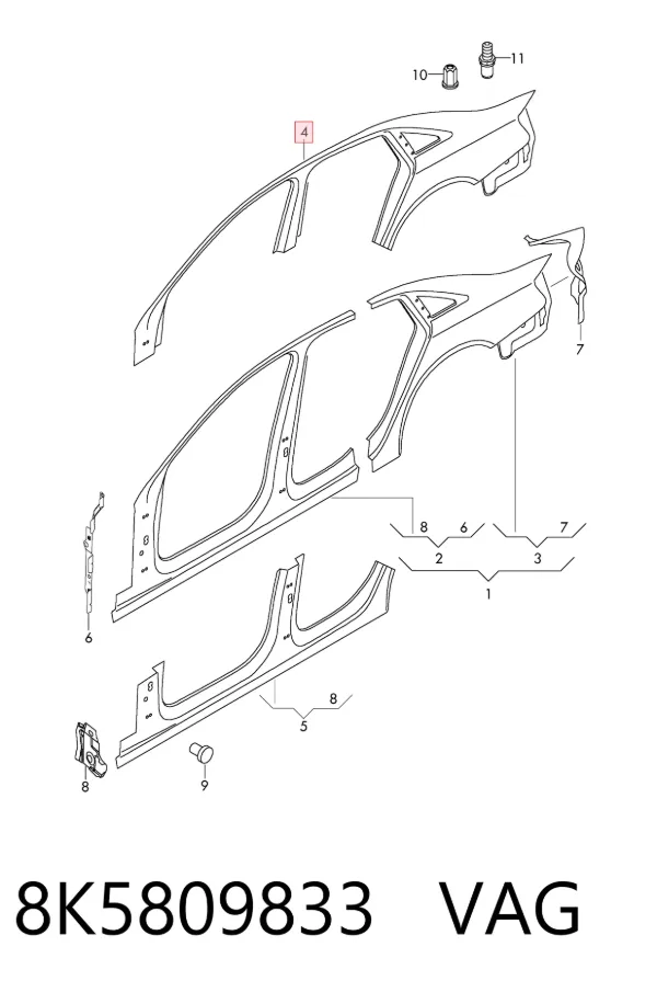  8K5809833 VAG
