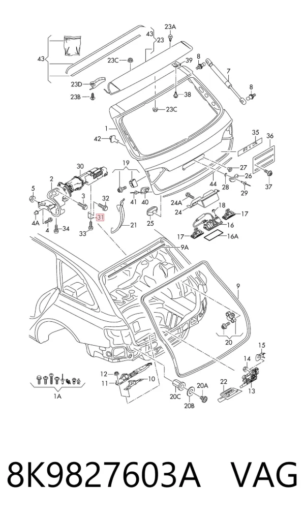  8K9827603A VAG