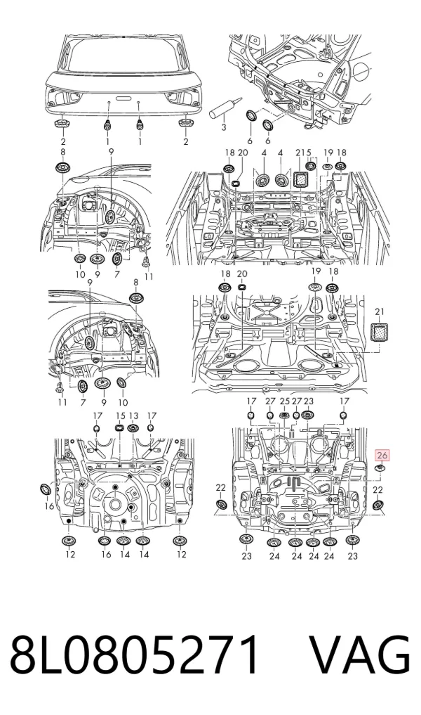  8L0805271 VAG