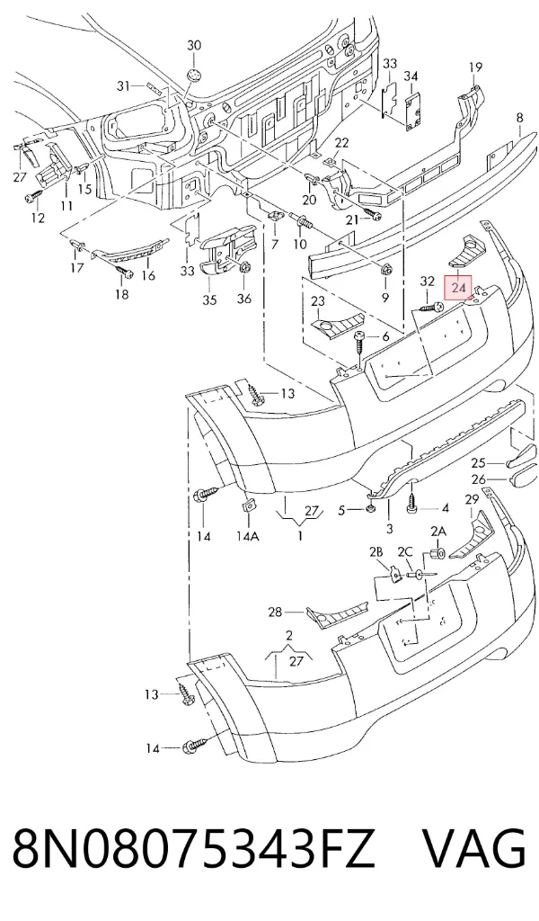  8N08075343FZ VAG