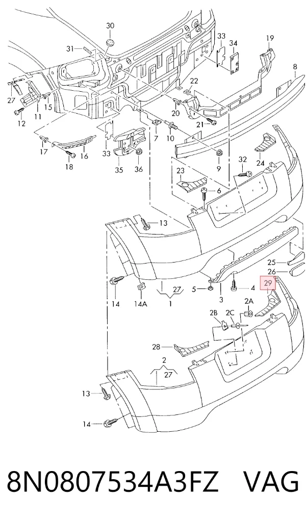  8N0807534A3FZ VAG
