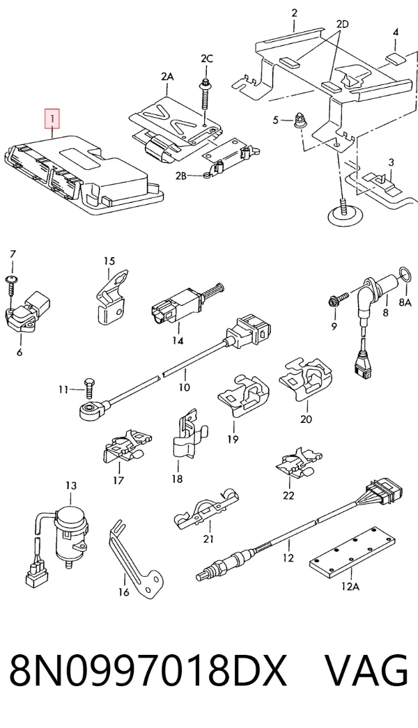 ECU 8N0997018DX VAG
