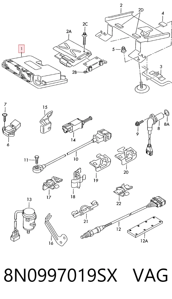 ECU 8N0997019SX VAG
