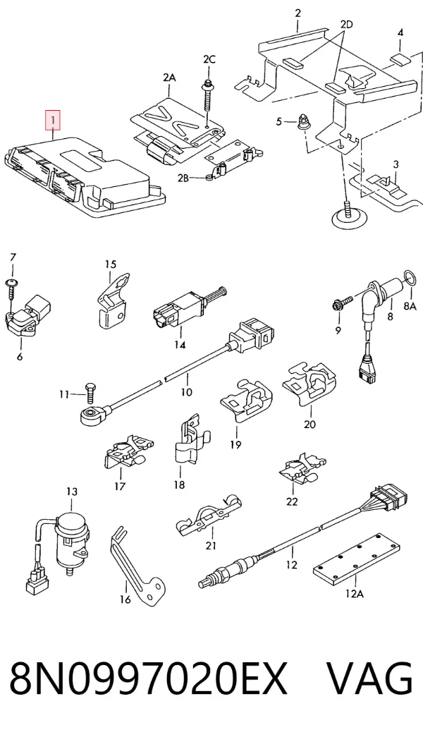 ECU 8N0997020EX VAG