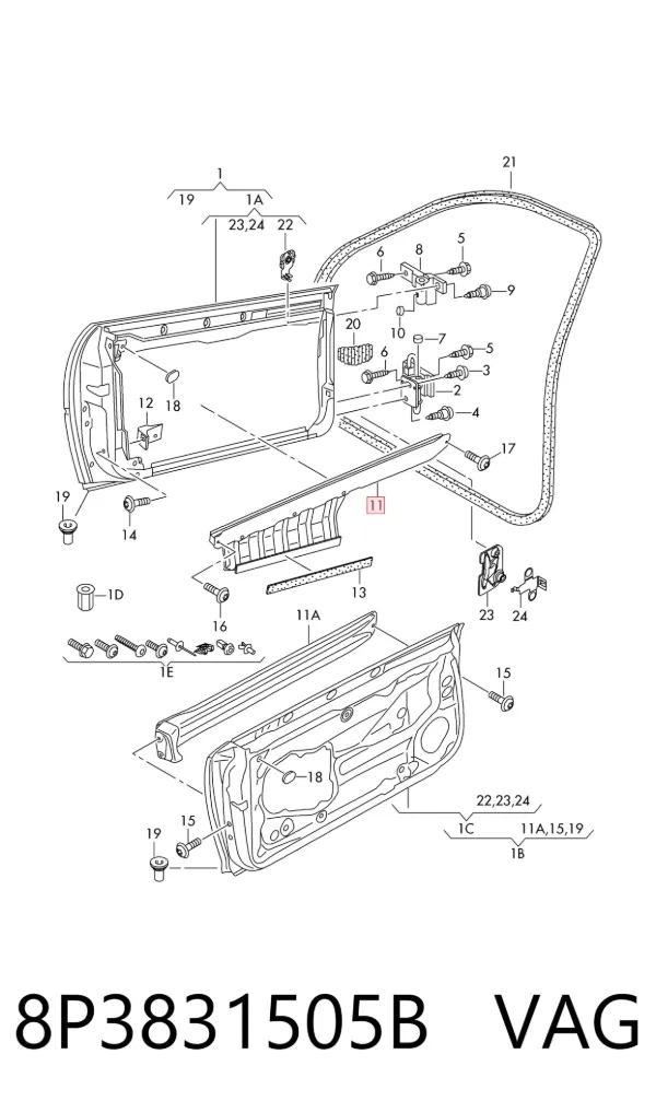  8P3831505B VAG