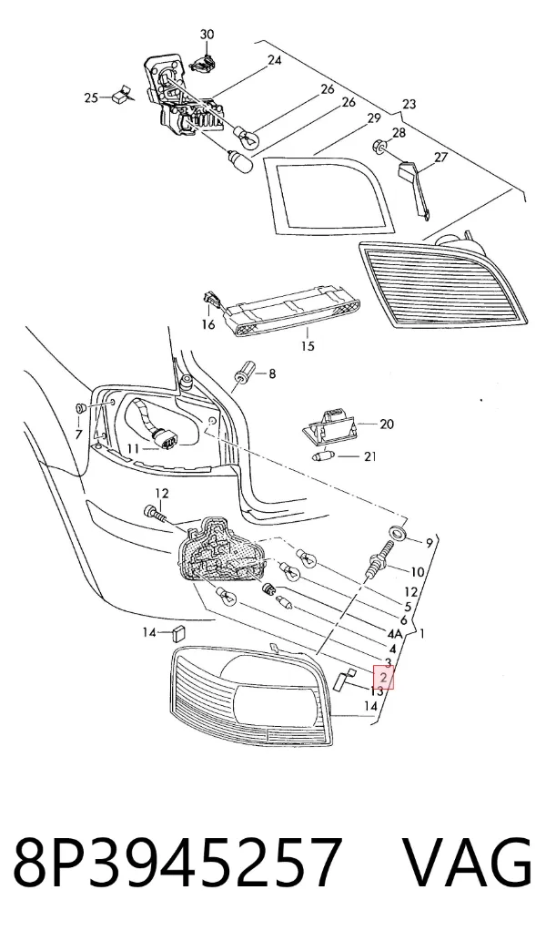  8P3945257 VAG