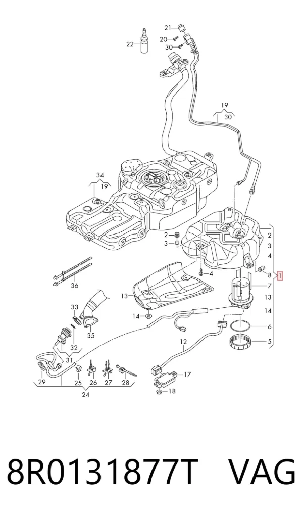 Deposito AdBlue 8R0131877T VAG