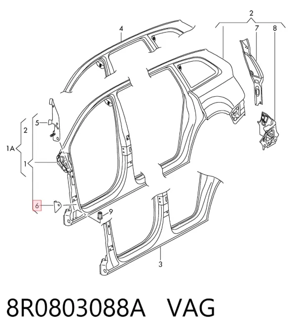  8R0803088A VAG