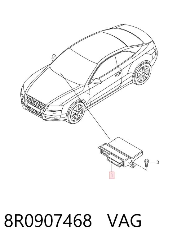 Módulo de interfaz de diagnóstico 8R0907468 VAG