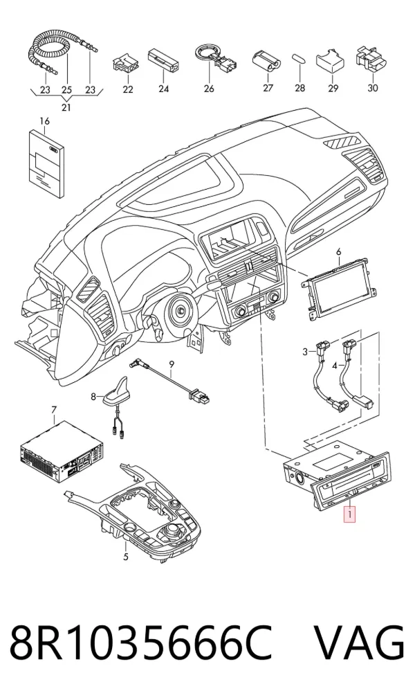 Radio 8R1035666C VAG
